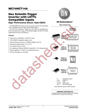 MC74HCT14AFELG datasheet  